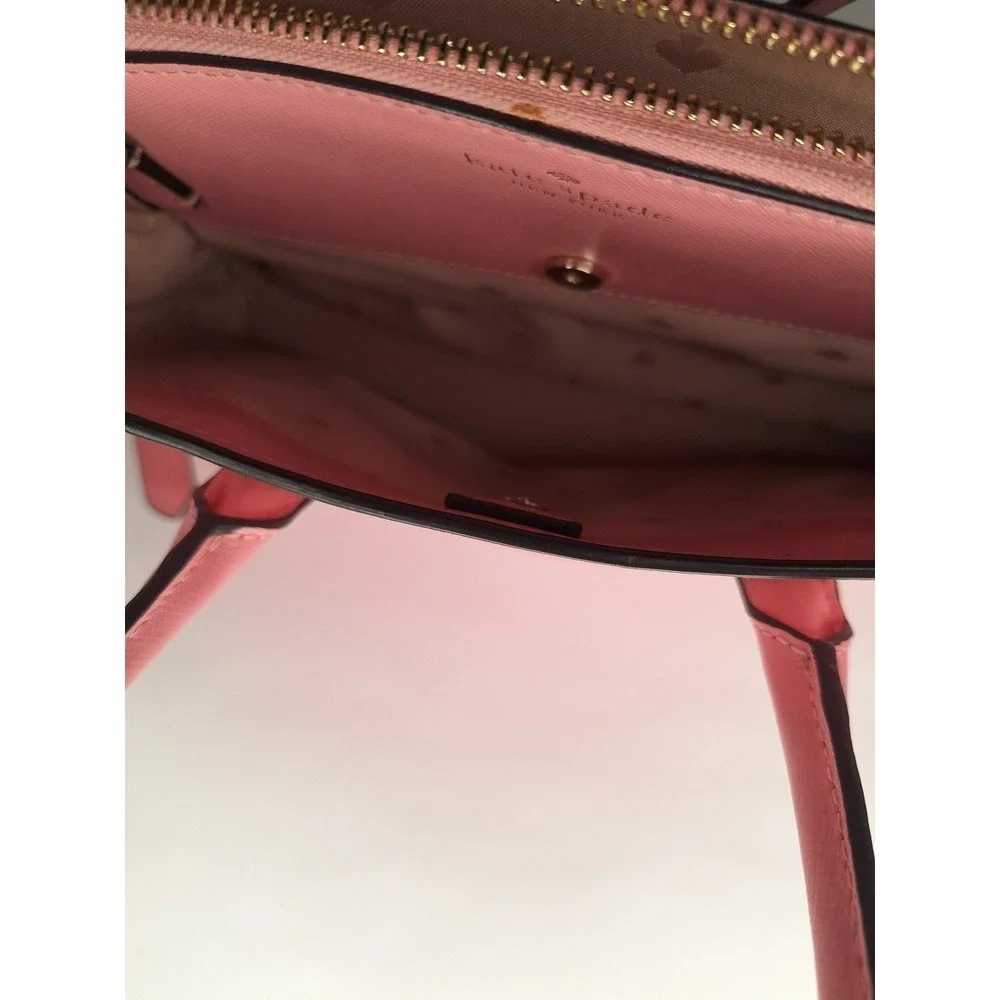 Kate Spade Pink Leather Top‎ Handle Crossbody Bag with Gold Hardware